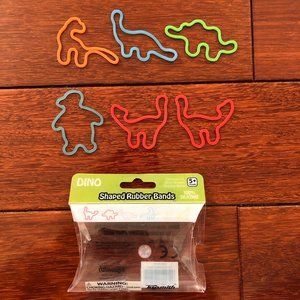 DINO Shaped Rubber Bands (6 Piece)